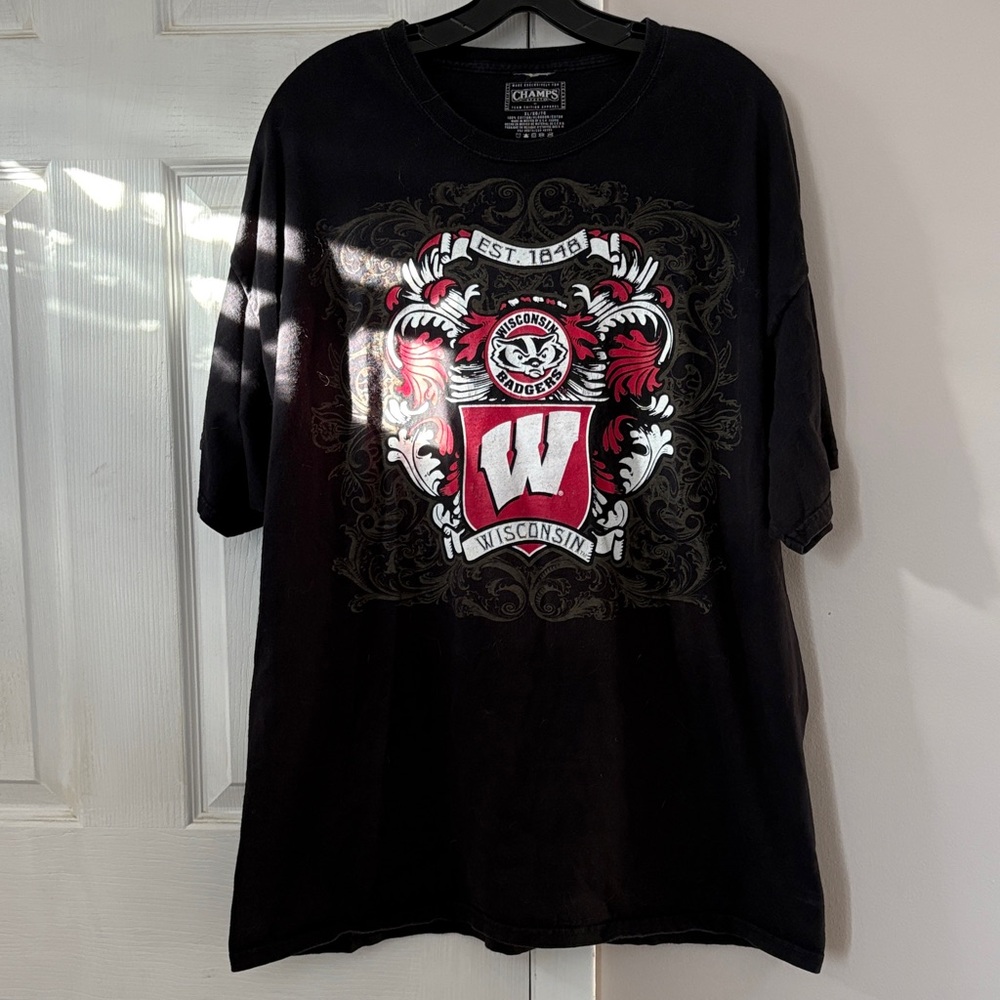 Champion Black and Red Graphic Tee